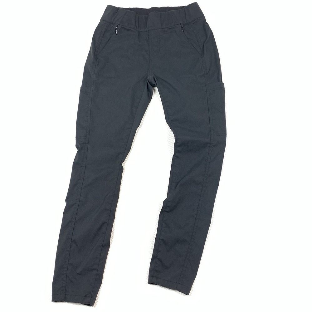 prAna Koen Slim Cargo Joggers Womens Small Black Pull On Hiking Pants